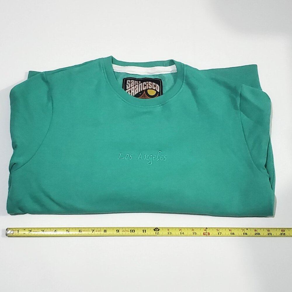 SAN FRANCISCO WORK SHIRTS Sweatshirts LOS ANGELES  Embroidered Crewneck GREEN M